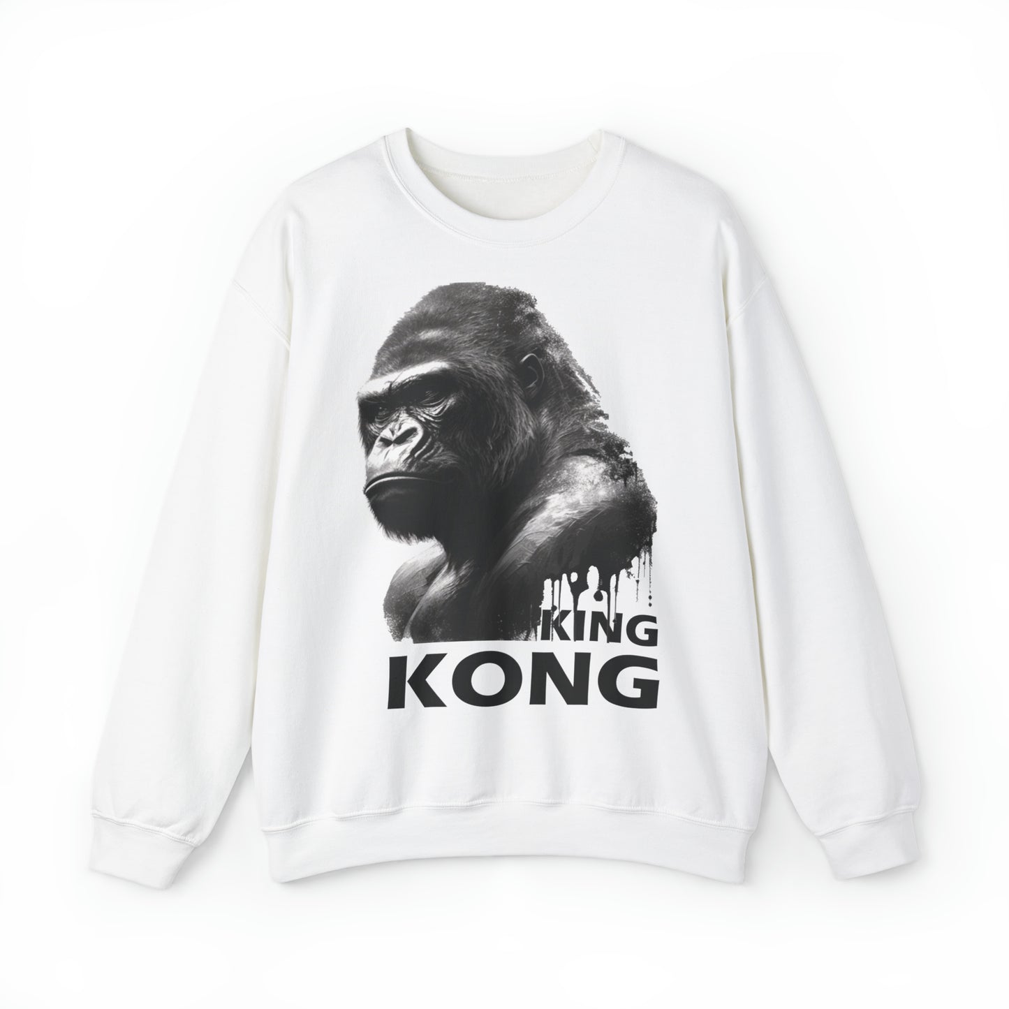 Gorilla, Jungle, King, Women and Men Unisex, Crew Neck Sweatshirt